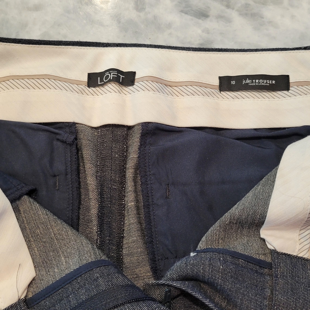 LOFT Navy and Gray Trousers - Picture 5 of 5